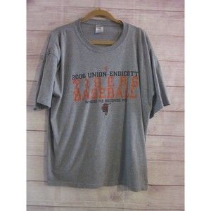 AUBURN TIGERS Heavyweight Cotton Gray T-Shirt Men's XL Jerzees